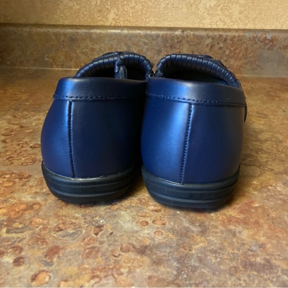 NWOT Dr. Max size 11M navy leather Kiltie style tasseled slip on loafers - Picture 6 of 12